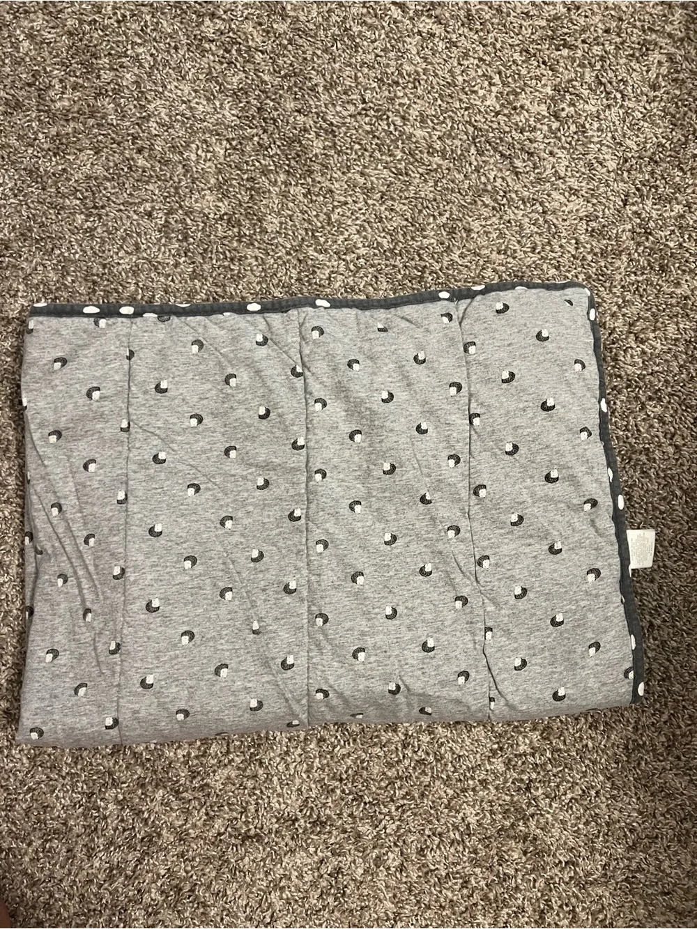 Gray and White Baby Blanket Bundle of 2